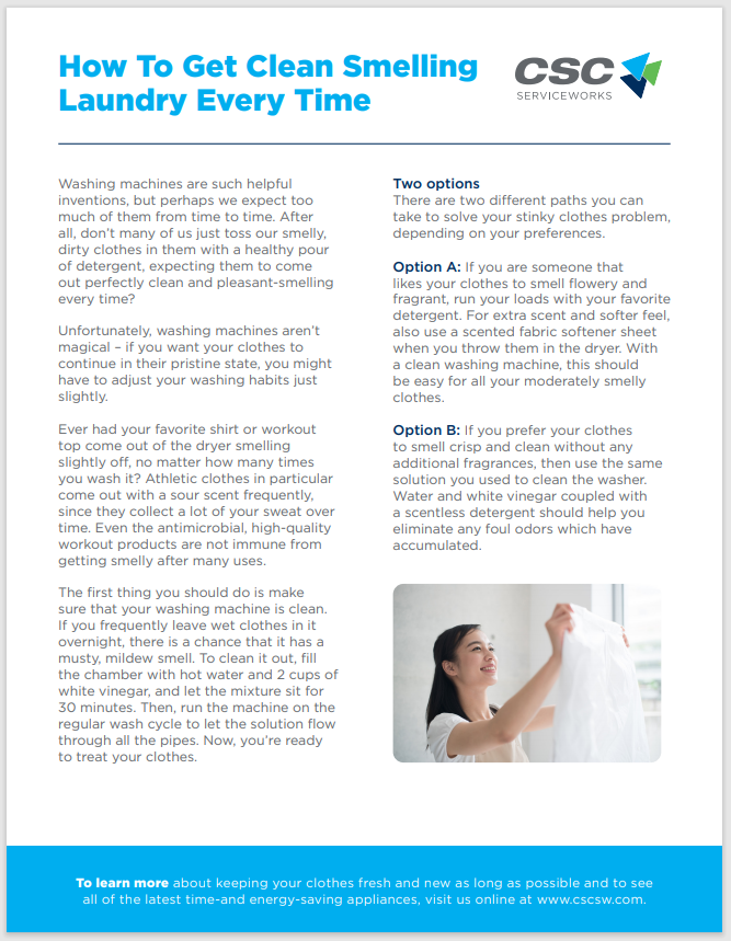 How To Get Clean Smelling Laundry Every Time