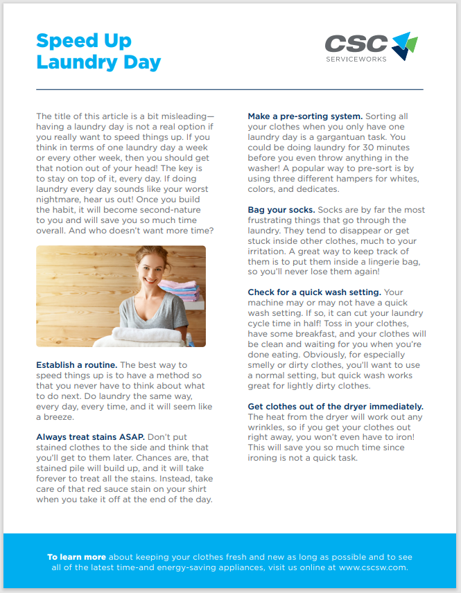 Speed Up Laundry Day