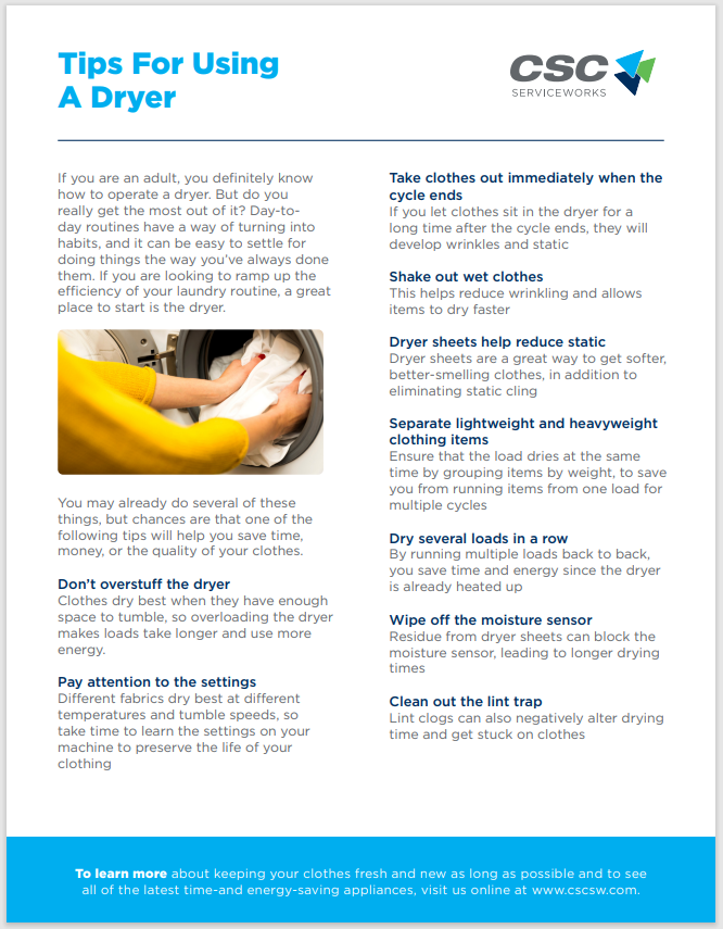 Tips For Using A Dryer