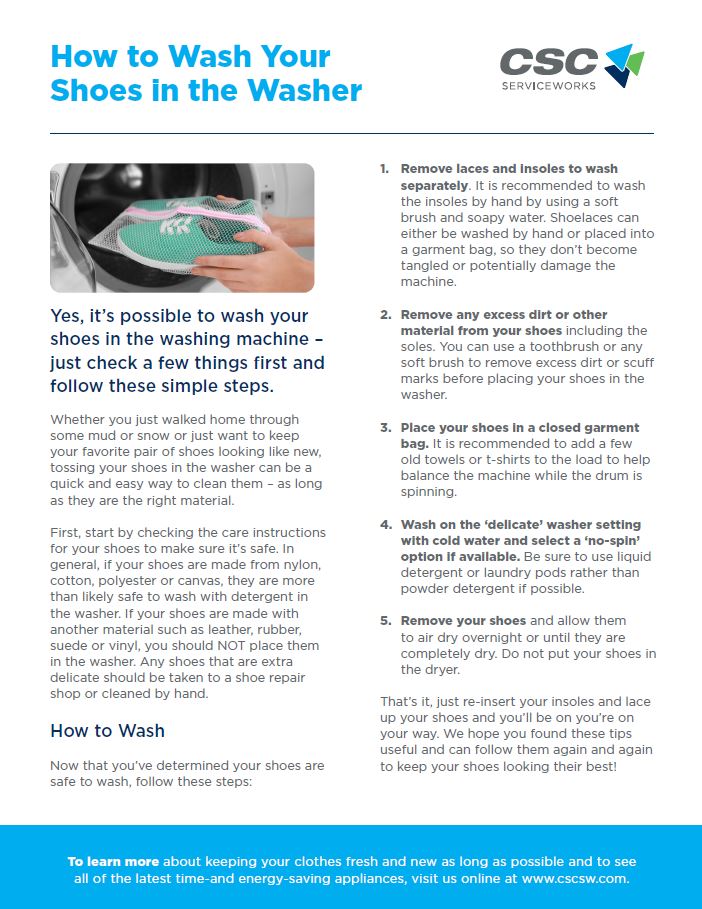 How to Wash Your Shoes in the Washer